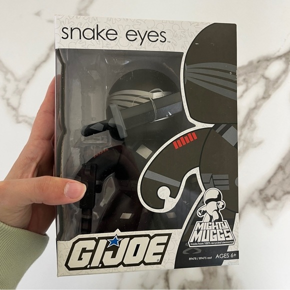 Hasbro Mighty Muggs G.I.Joe Snake Eyes Machine Gun Sword NEW Figure Collectible - Picture 4 of 9
